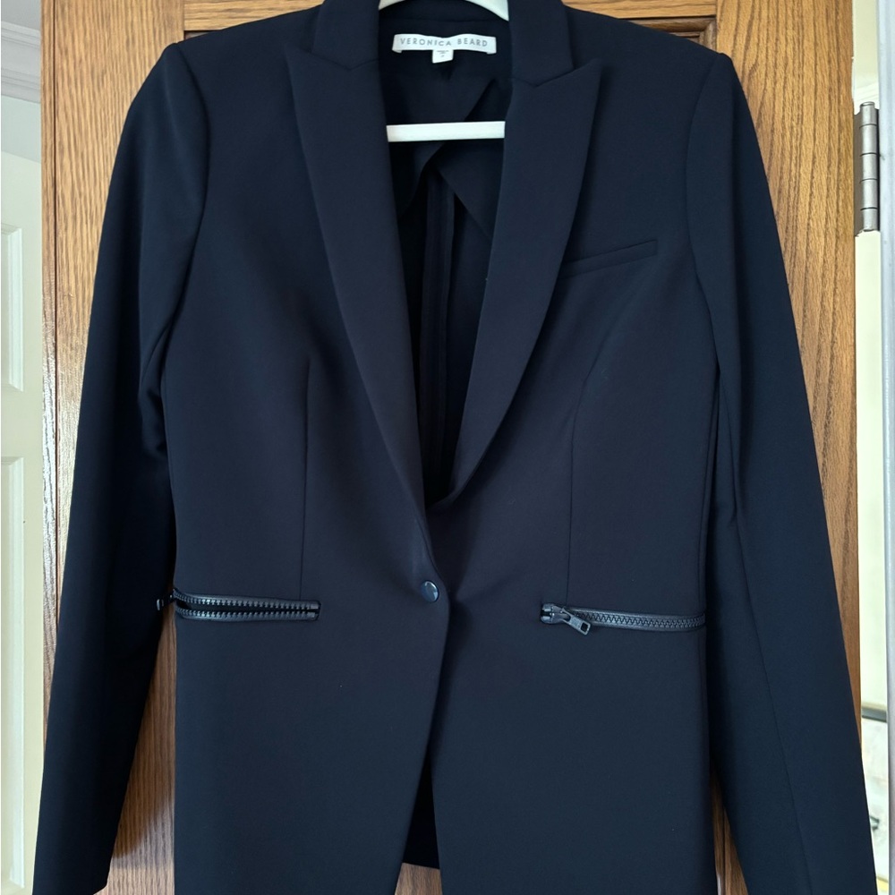 Veronica Beard Black Blazer with Shawl Collar
